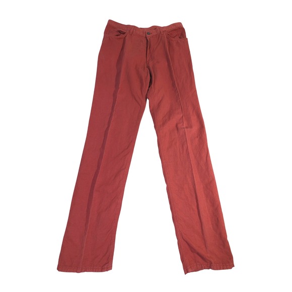 Loro Piana Cotton Linen Pants – 31x34 Red Straight Italy READ - Picture 2 of 11